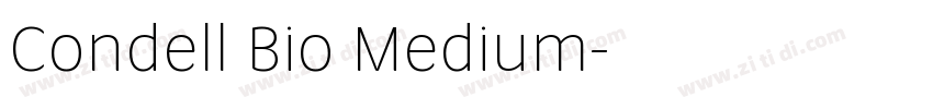 Condell Bio Medium字体转换